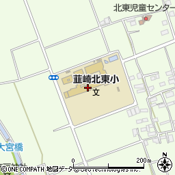 韮崎市立韮崎北東小学校周辺の地図