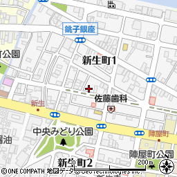 千葉県銚子市新生町1丁目52-14周辺の地図