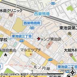 東京都豊島区東池袋2丁目44-7周辺の地図