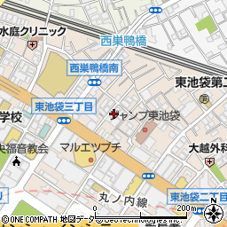 東京都豊島区東池袋2丁目44-7周辺の地図