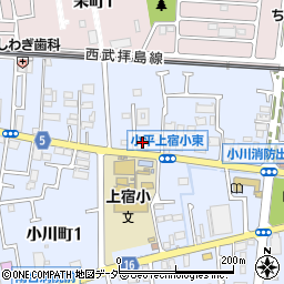 ミュージション小平小川町周辺の地図