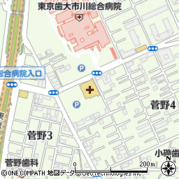 マルエツ市川菅野店周辺の地図