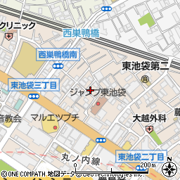 東京都豊島区東池袋2丁目40-2周辺の地図