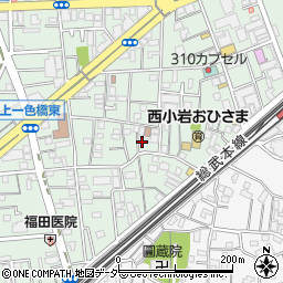 東京都江戸川区西小岩1丁目18周辺の地図