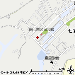 千葉県富里市七栄93-57周辺の地図