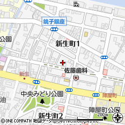 千葉県銚子市新生町1丁目52-12周辺の地図