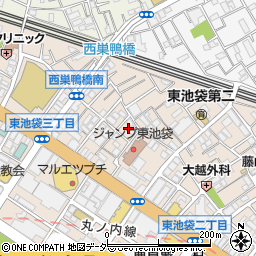 東京都豊島区東池袋2丁目40周辺の地図