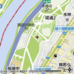 東京都墨田区堤通周辺の地図