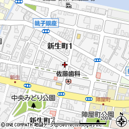 千葉県銚子市新生町1丁目52-7周辺の地図