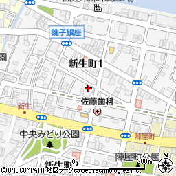 千葉県銚子市新生町1丁目52-6周辺の地図