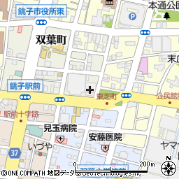 銚子信用金庫本店周辺の地図