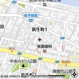 千葉県銚子市新生町1丁目52-4周辺の地図