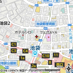 安安 池袋西口店周辺の地図