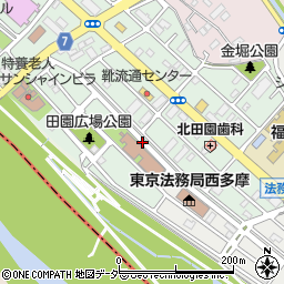 東京都福生市北田園1丁目35周辺の地図