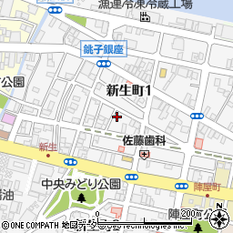 千葉県銚子市新生町1丁目52-17周辺の地図