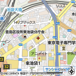 豊島区　手話通訳者・派遣センター周辺の地図