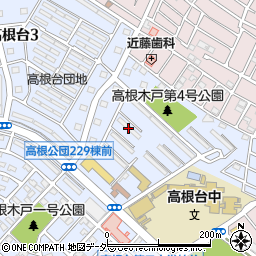 ＵＲ高根台周辺の地図