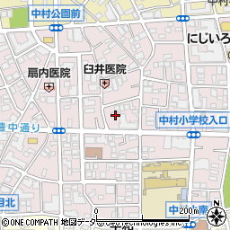 東京都練馬区中村周辺の地図