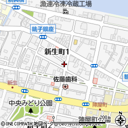千葉県銚子市新生町1丁目49-13周辺の地図
