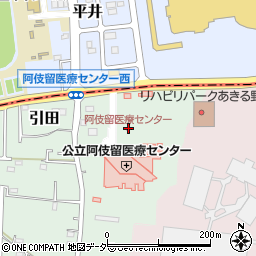 阿伎留医療センター周辺の地図