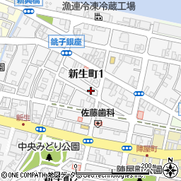 千葉県銚子市新生町1丁目49-11周辺の地図