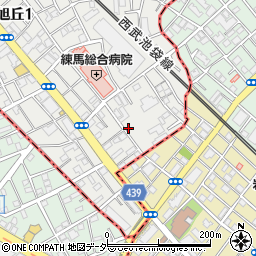 ＳＡＮパーク練馬旭丘４駐車場周辺の地図