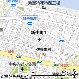 千葉県銚子市新生町1丁目49-15周辺の地図