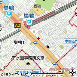 東京都豊島区巣鴨1丁目周辺の地図