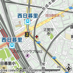 西日暮里駅前郵便局 ＡＴＭ周辺の地図