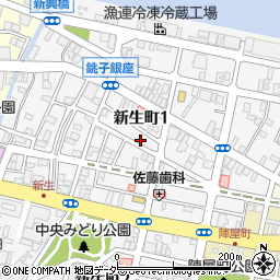 千葉県銚子市新生町1丁目49-16周辺の地図