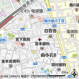 四南自治会会館周辺の地図