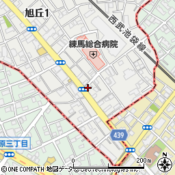 ファミリーマート練馬旭丘一丁目店周辺の地図
