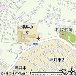 船橋市役所　坪井児童ホーム周辺の地図