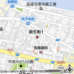 千葉県銚子市新生町1丁目49-9周辺の地図
