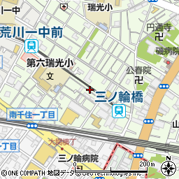 株式会社ハセベ　三ノ輪店周辺の地図