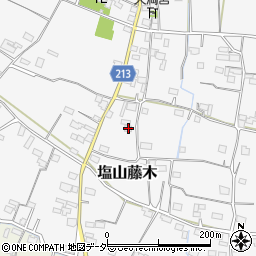 山梨県甲州市塩山藤木2111周辺の地図