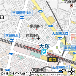 加賀屋 大塚店周辺の地図