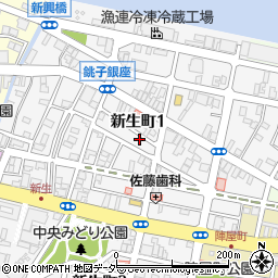 千葉県銚子市新生町1丁目49-8周辺の地図