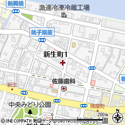 千葉県銚子市新生町1丁目48-17周辺の地図