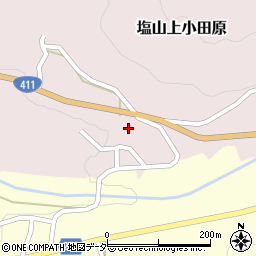 山梨県甲州市塩山上小田原206周辺の地図