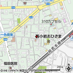 東京都江戸川区西小岩1丁目17-15周辺の地図