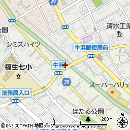 東京都福生市牛浜30周辺の地図