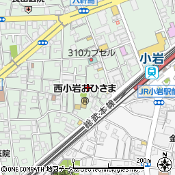 東京都江戸川区西小岩1丁目19周辺の地図