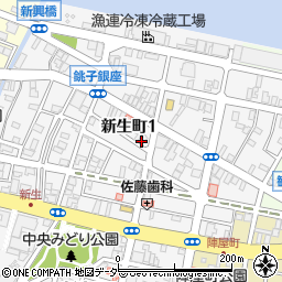 千葉県銚子市新生町1丁目48-18周辺の地図