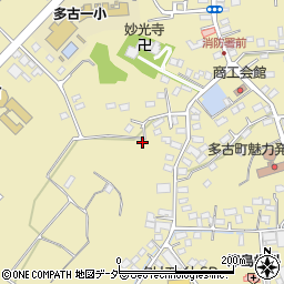 千葉県香取郡多古町多古2462-1周辺の地図