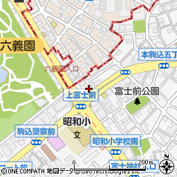 東京都文京区本駒込5丁目73-9周辺の地図