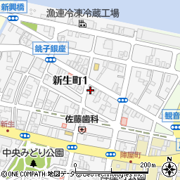 常陽銀行銚子支店周辺の地図