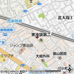 東京都豊島区東池袋2丁目35-19周辺の地図