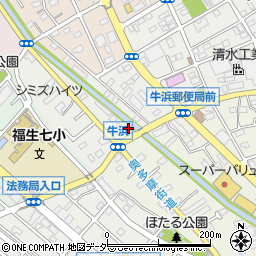 東京都福生市牛浜30-8周辺の地図