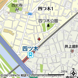 東京都葛飾区四つ木1丁目15周辺の地図
